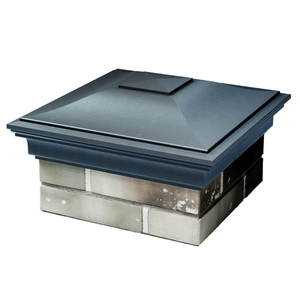 Колпак Zking Монблан Серый на столб 1.5х1.5 кирпича (385х385мм) в Сосновый Бор фото