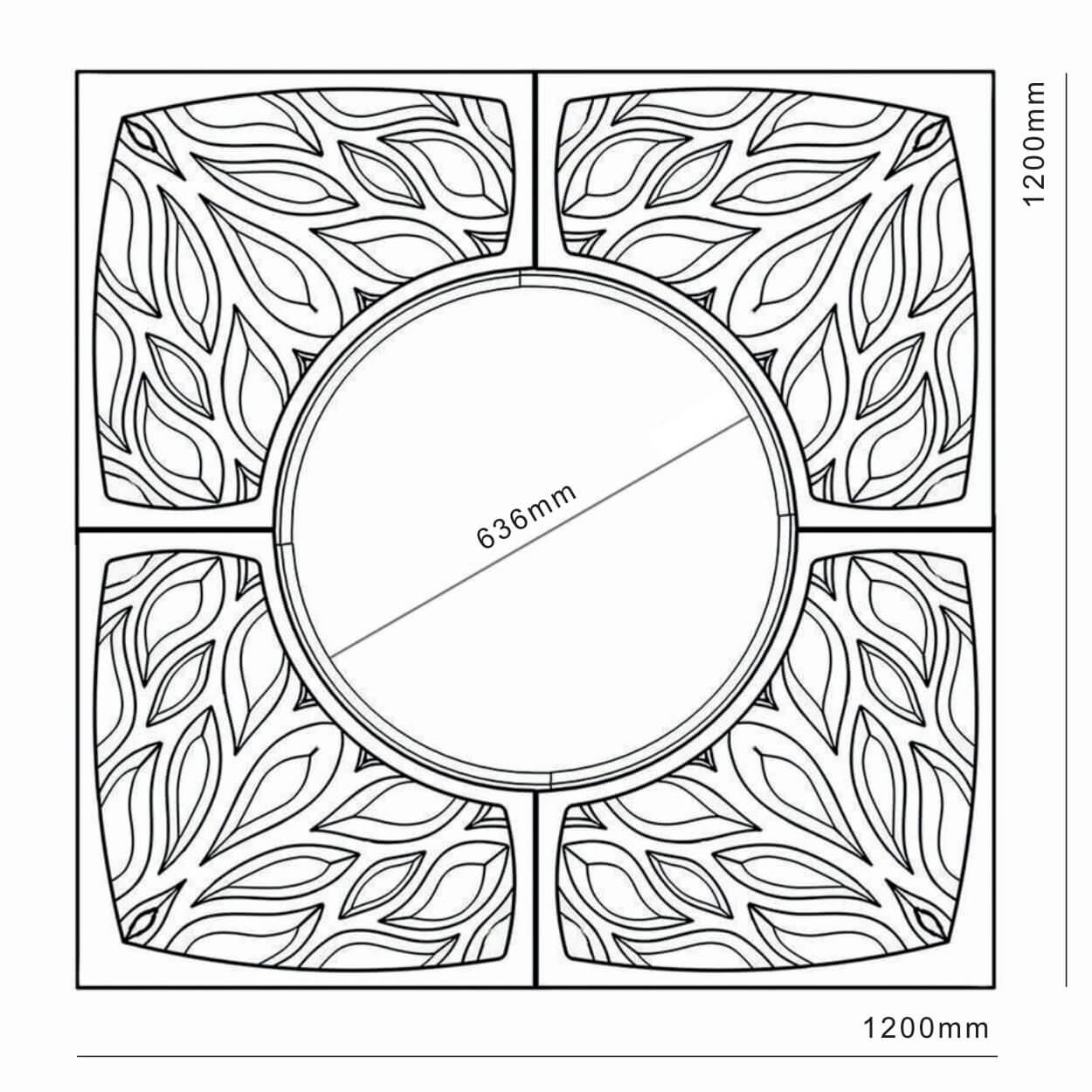 Приствольная решетка для дерева ZKING CRUST 1.2х1.2м Черная в Сосновый Бор фото