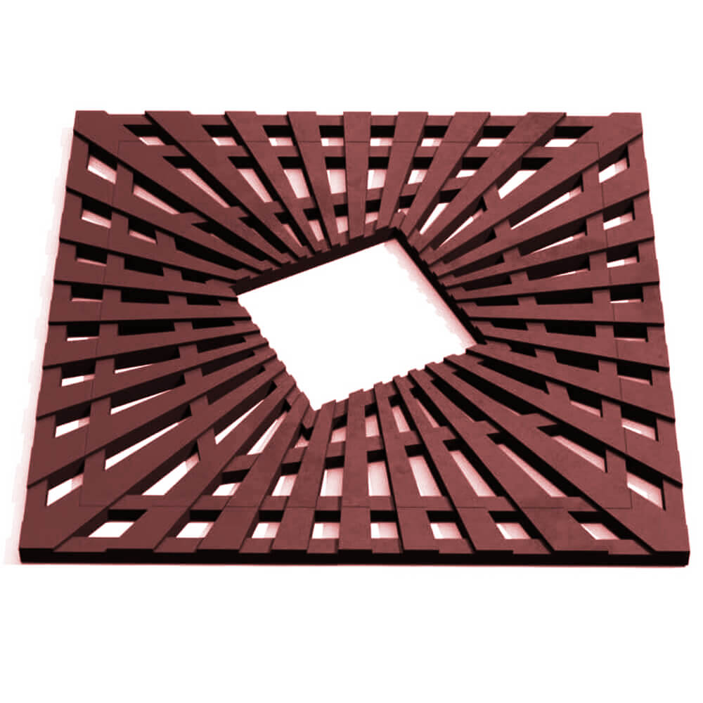 Приствольная решетка для дерева ZKING ATMOSPHERE 1.2х1.2м Коричневая Сосновый Бор фото