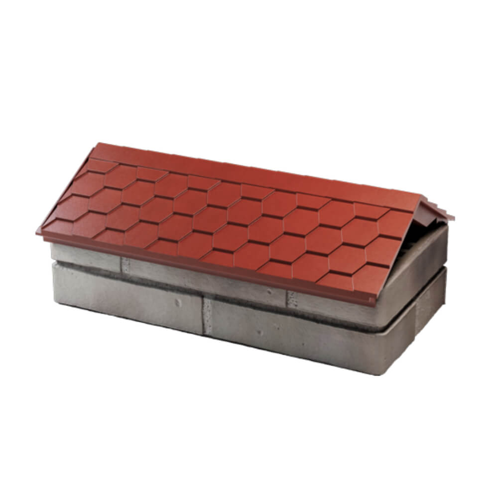 Парапет Zking Эверест Красный с посадкой на 1 кирпич (200/225/255мм) в Сосновый Бор фото