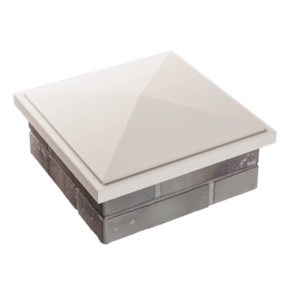 Колпак Zking БонаМоно Бежевый на столб 1.5х1.5 кирпича (385х385, 400х400мм) в Сосновый Бор фото