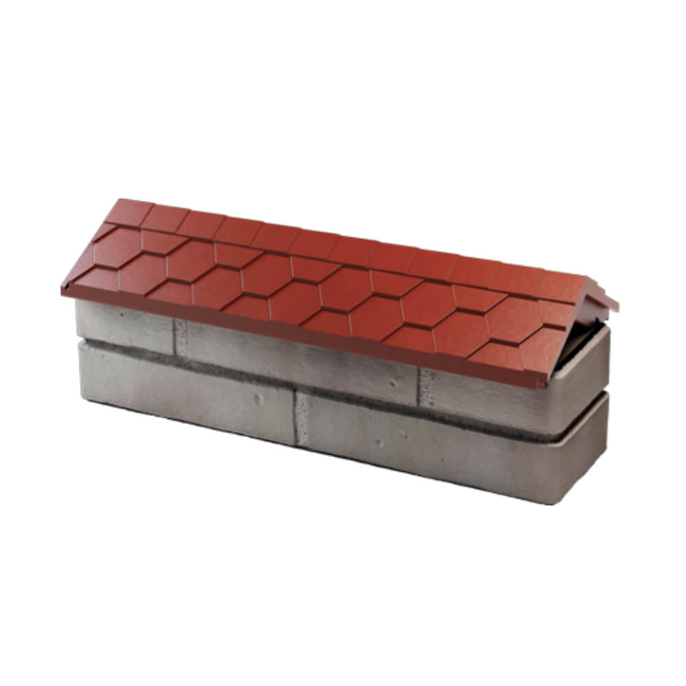 Парапет Zking Эверест Красный с посадкой на 0.5 кирпича (130мм) в Сосновый Бор фото