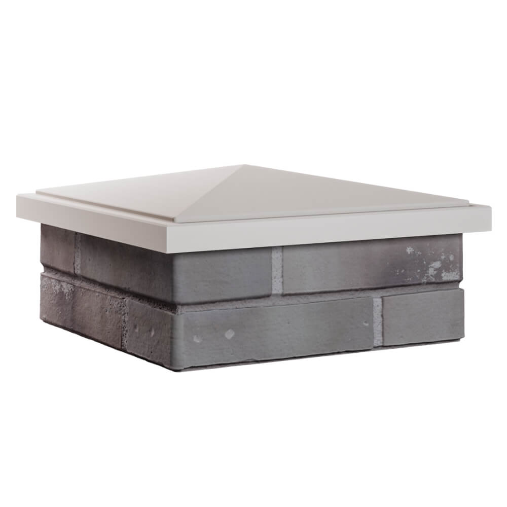 Колпак Zking БонаМоно Бежевый на столб 1.5х1.5 кирпича (385х385, 400х400мм) в Сосновый Бор фото