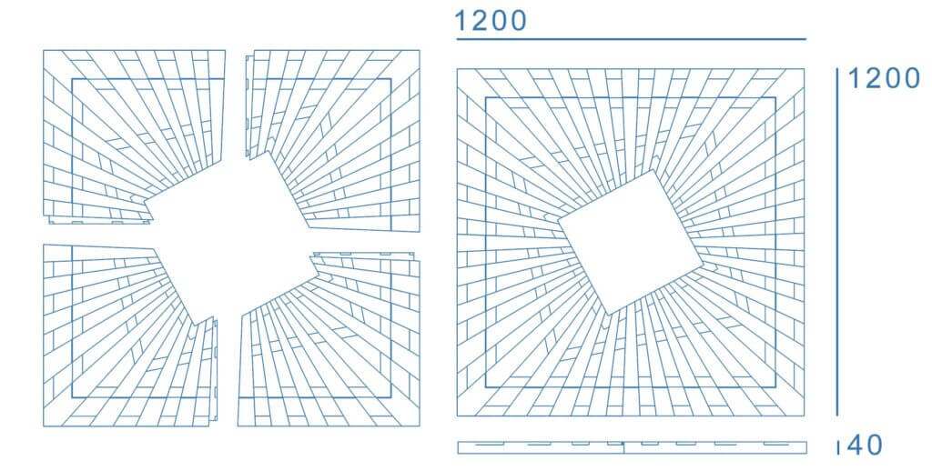 Приствольная решетка для дерева ZKING ATMOSPHERE 1.2х1.2м Черная в Сосновый Бор фото