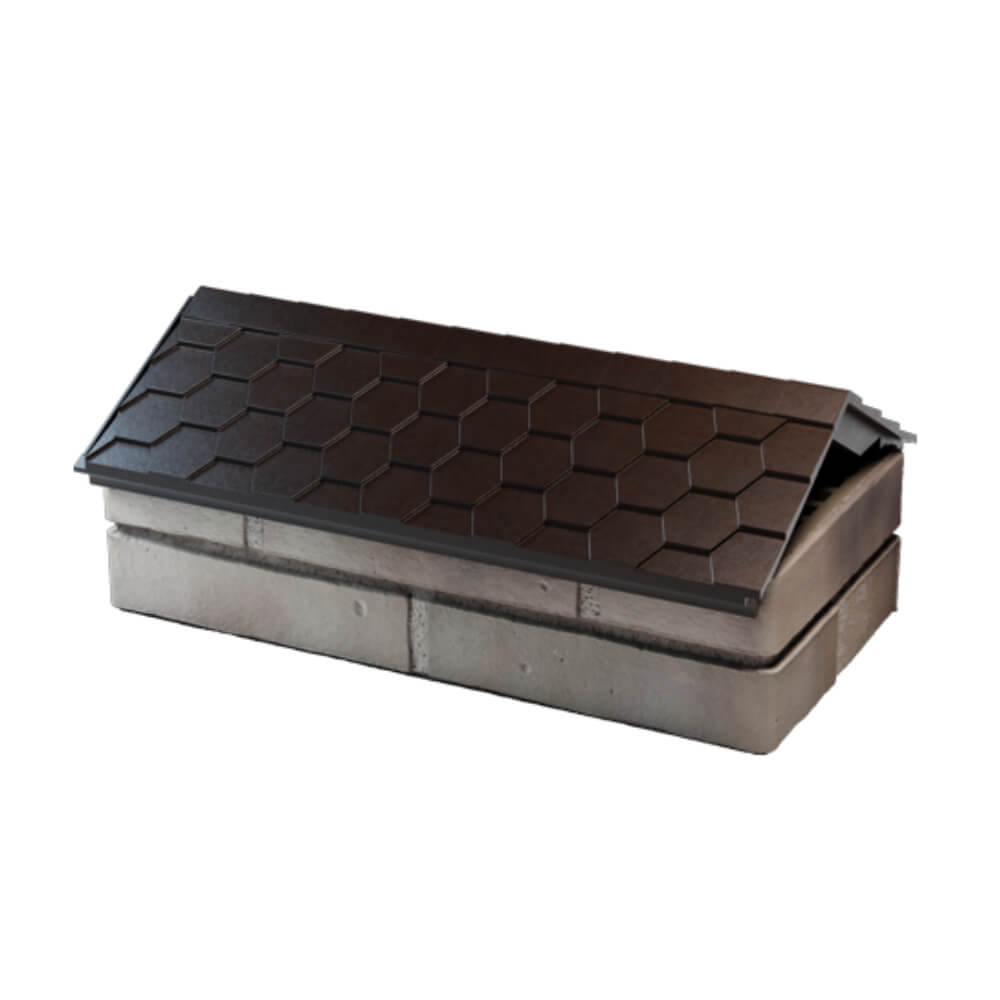 Парапет Zking Эверест Коричневый с посадкой на 1 кирпич (200/225/255мм) в Сосновый Бор фото