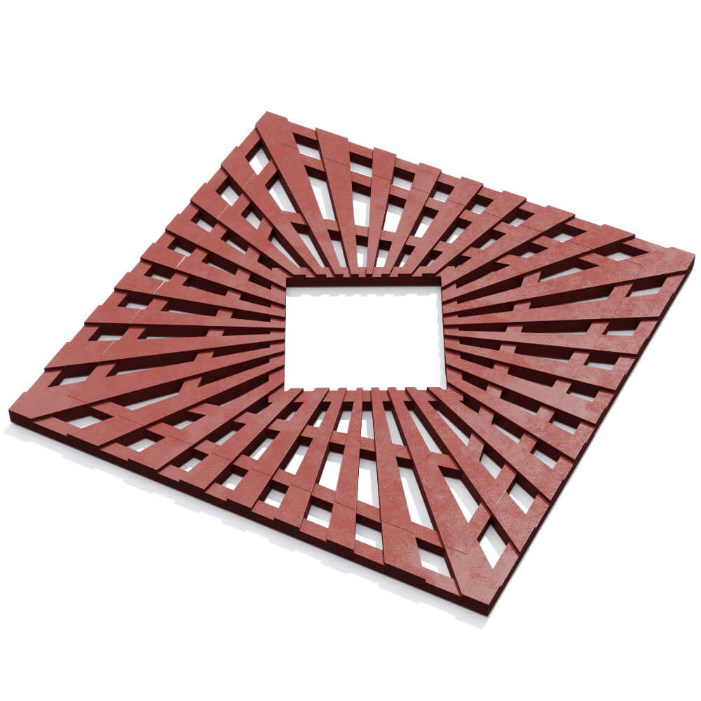 Приствольная решетка для дерева ZKING ATMOSPHERE 1.2х1.2м Красная в Сосновый Бор фото