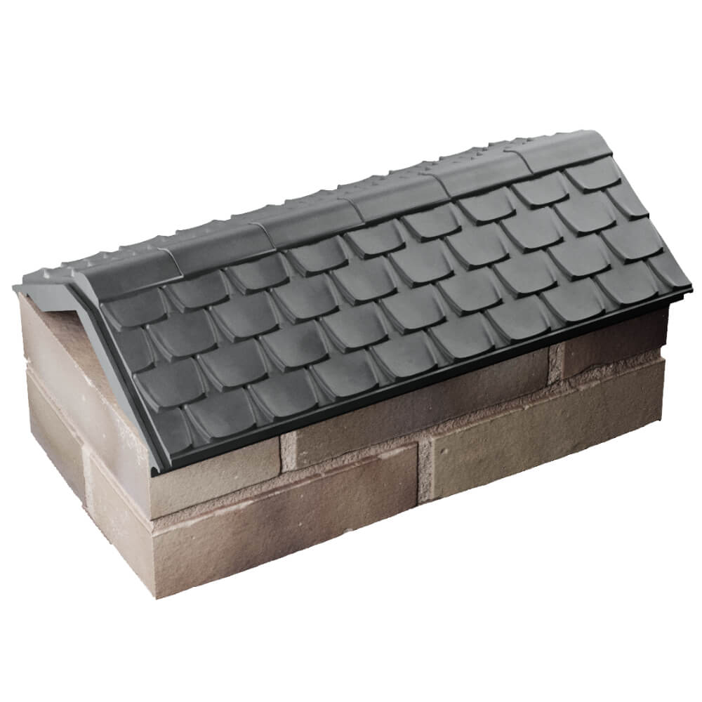 Парапет Zking Эльбрус Серый с посадкой на 1 кирпич (255мм) в Сосновый Бор фото