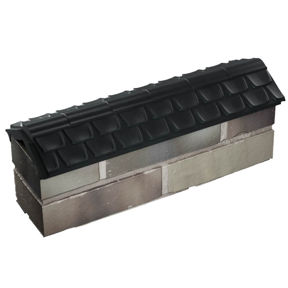 Парапет Zking Эльбрус Черный с посадкой на 0.5 кирпича (130мм) в Сосновый Бор фото