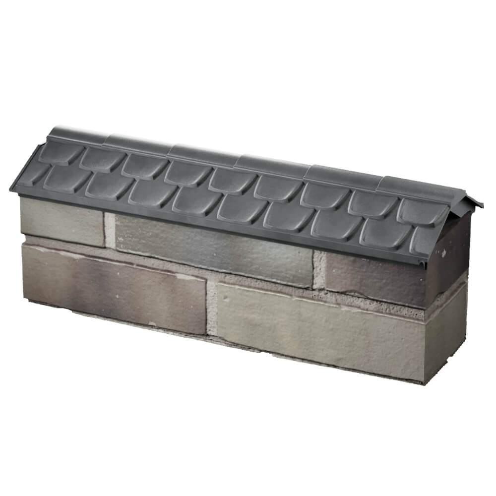 Парапет Zking Эльбрус Серый с посадкой на 0.5 кирпича (130мм) в Сосновый Бор фото