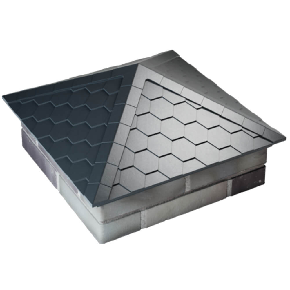 Колпак Zking Эверест Серый на столб 2х2 кирпича (535х535мм) Сосновый Бор фото