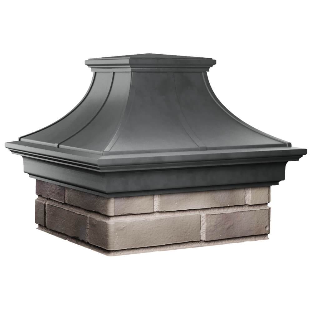 Колпак Zking Монблан Премиум Серый на столб 1.5х1.5 кирпича (385х385мм) в Сосновый Бор фото