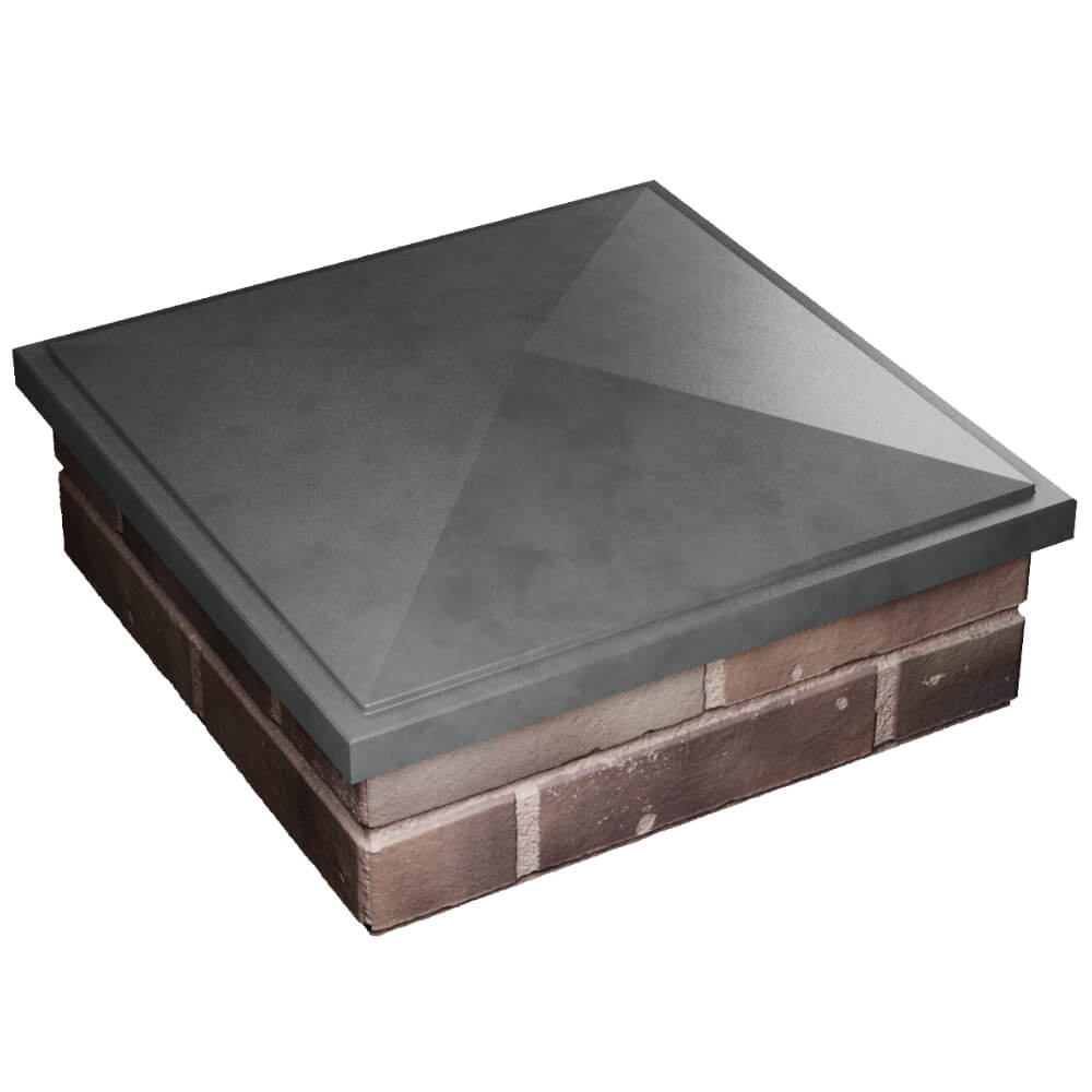 Колпак Zking БонаМоно Серый на столб 2х2 кирпича (515х515, 530х530мм) в Сосновый Бор фото