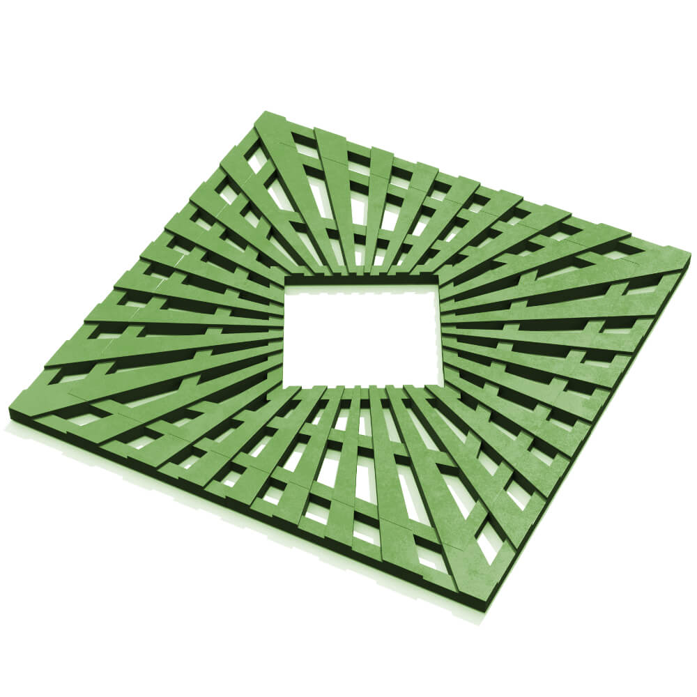 Приствольная решетка для дерева ZKING ATMOSPHERE 1.2х1.2м Зеленая в Сосновый Бор фото