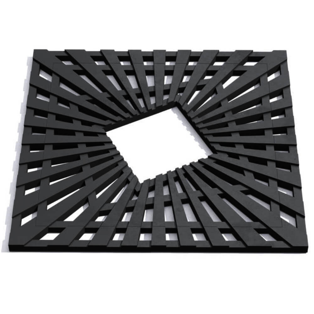 Приствольная решетка для дерева ZKING ATMOSPHERE 1.2х1.2м Черная Сосновый Бор фото