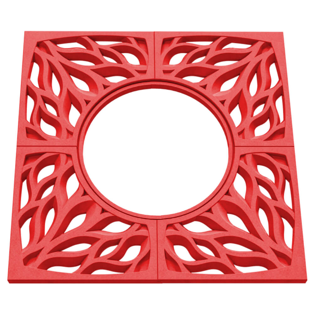 Приствольная решетка для дерева ZKING CRUST 1.2х1.2м Красная в Сосновый Бор фото