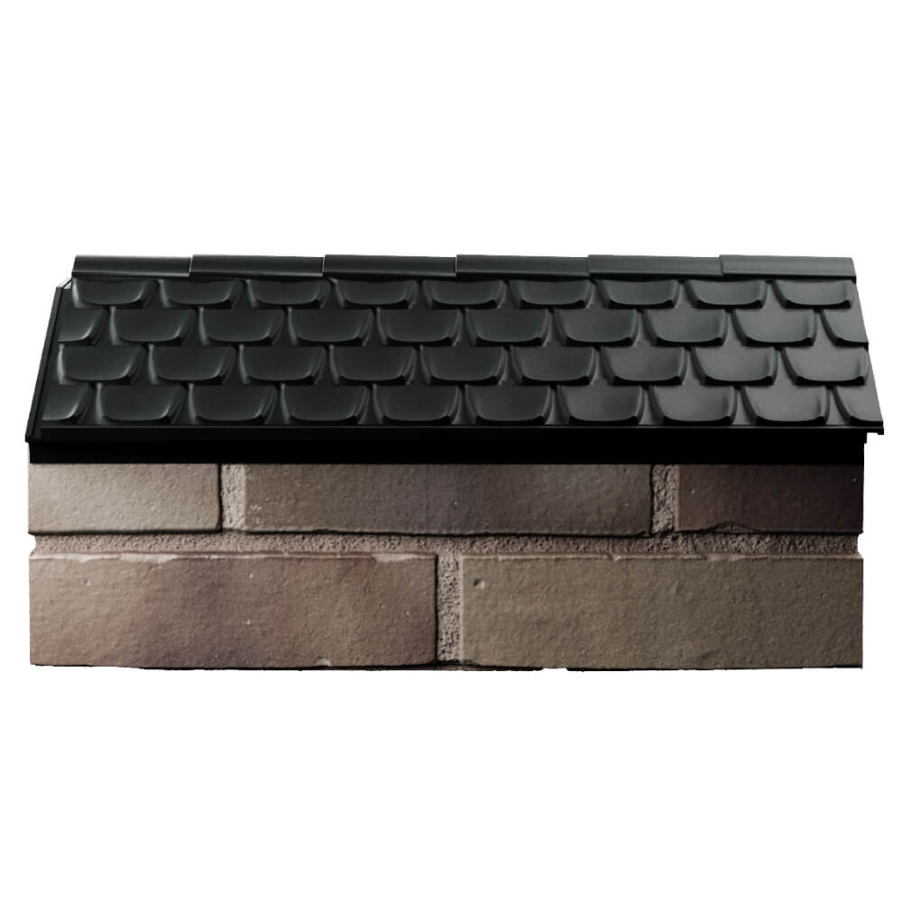 Парапет Zking Эльбрус Черный с посадкой на 1 кирпич (255мм) в Сосновый Бор фото