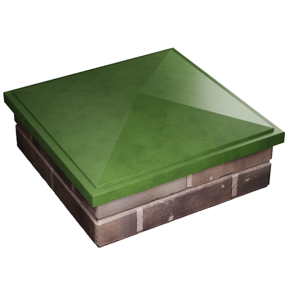 Колпак Zking БонаМоно Зеленый на столб 2х2 кирпича (515х515, 530х530мм) в Сосновый Бор фото