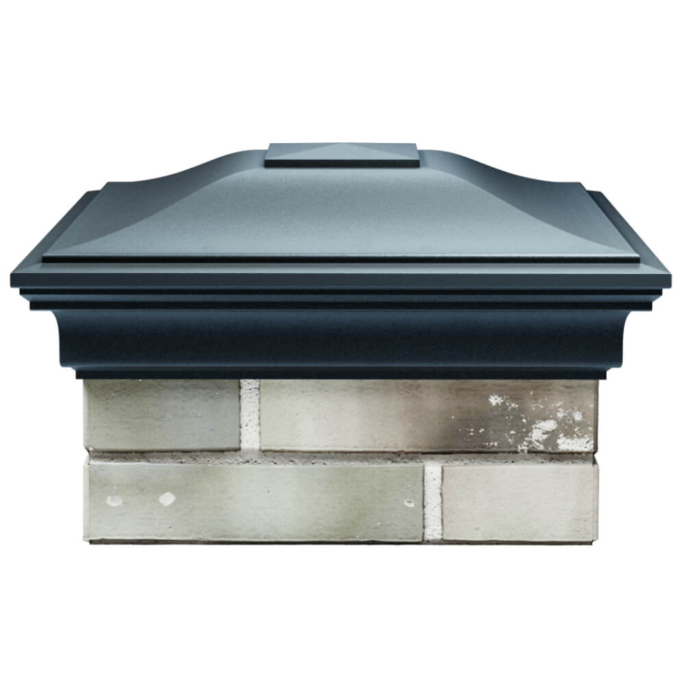 Колпак Zking Монблан Серый на столб 1.5х1.5 кирпича (385х385мм) Сосновый Бор фото