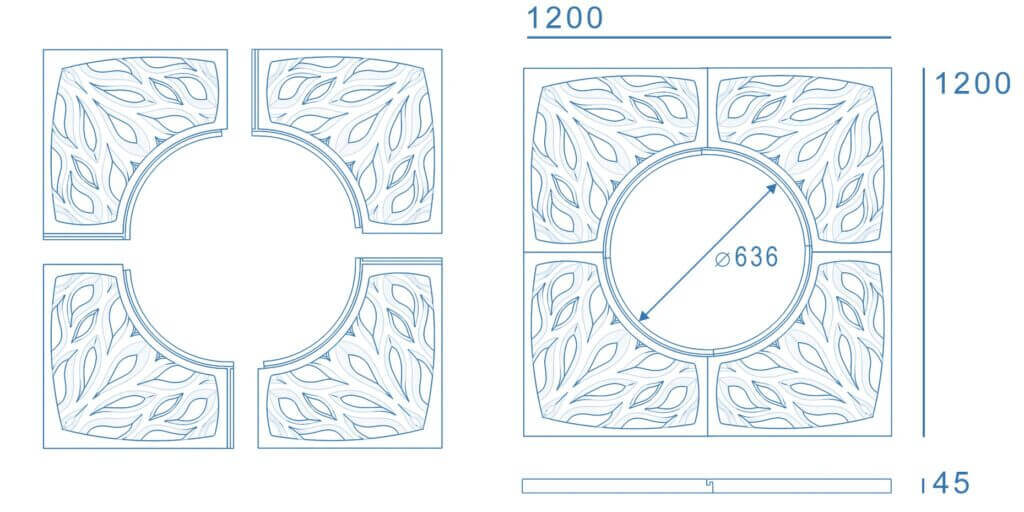 Приствольная решетка для дерева ZKING CRUST 1.2х1.2м Черная в Сосновый Бор фото