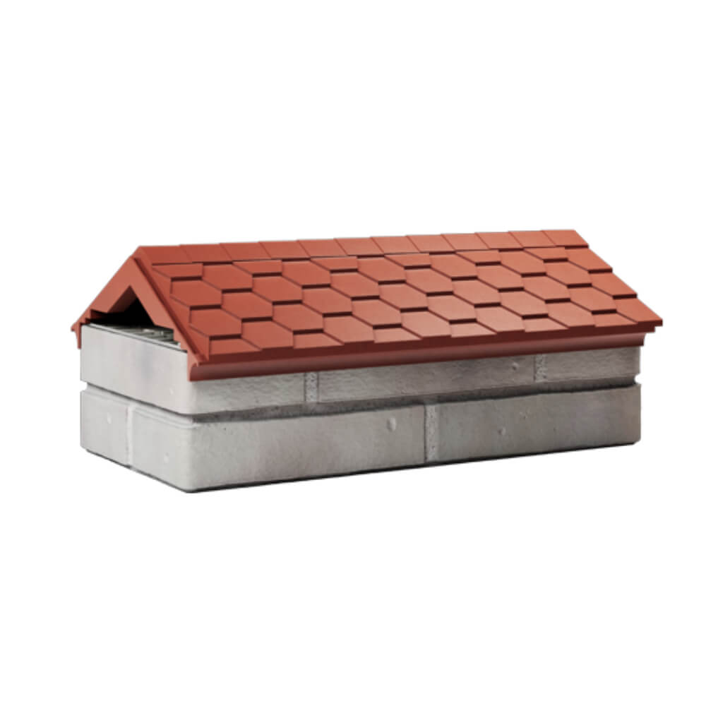 Парапет Zking Эверест Красный с посадкой на 1 кирпич (200/225/255мм) Сосновый Бор фото