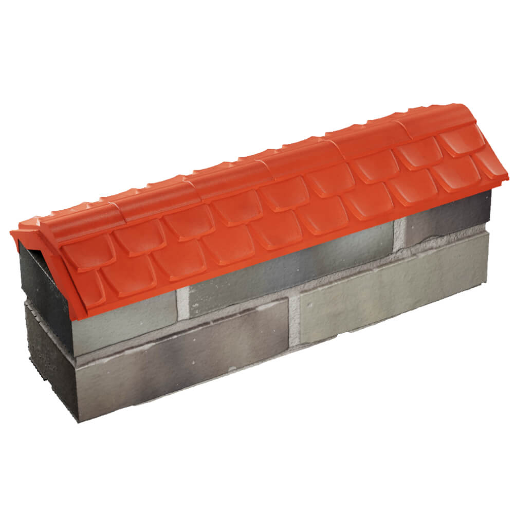 Парапет Zking Эльбрус Красный с посадкой на 0.5 кирпича (130мм) в Сосновый Бор фото