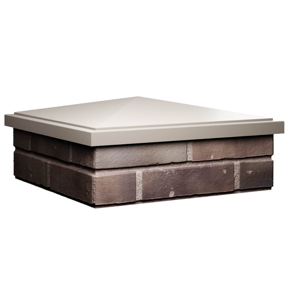 Колпак Zking БонаМоно Бежевый на столб 2х2 кирпича (515х515, 530х530мм) в Сосновый Бор фото