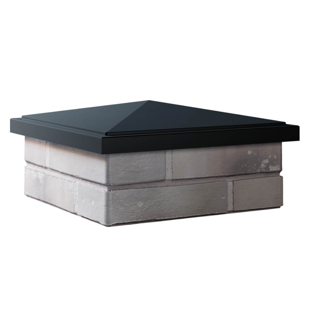 Колпак Zking БонаМоно Черный на столб 1.5х1.5 кирпича (385х385, 400х400мм) в Сосновый Бор фото