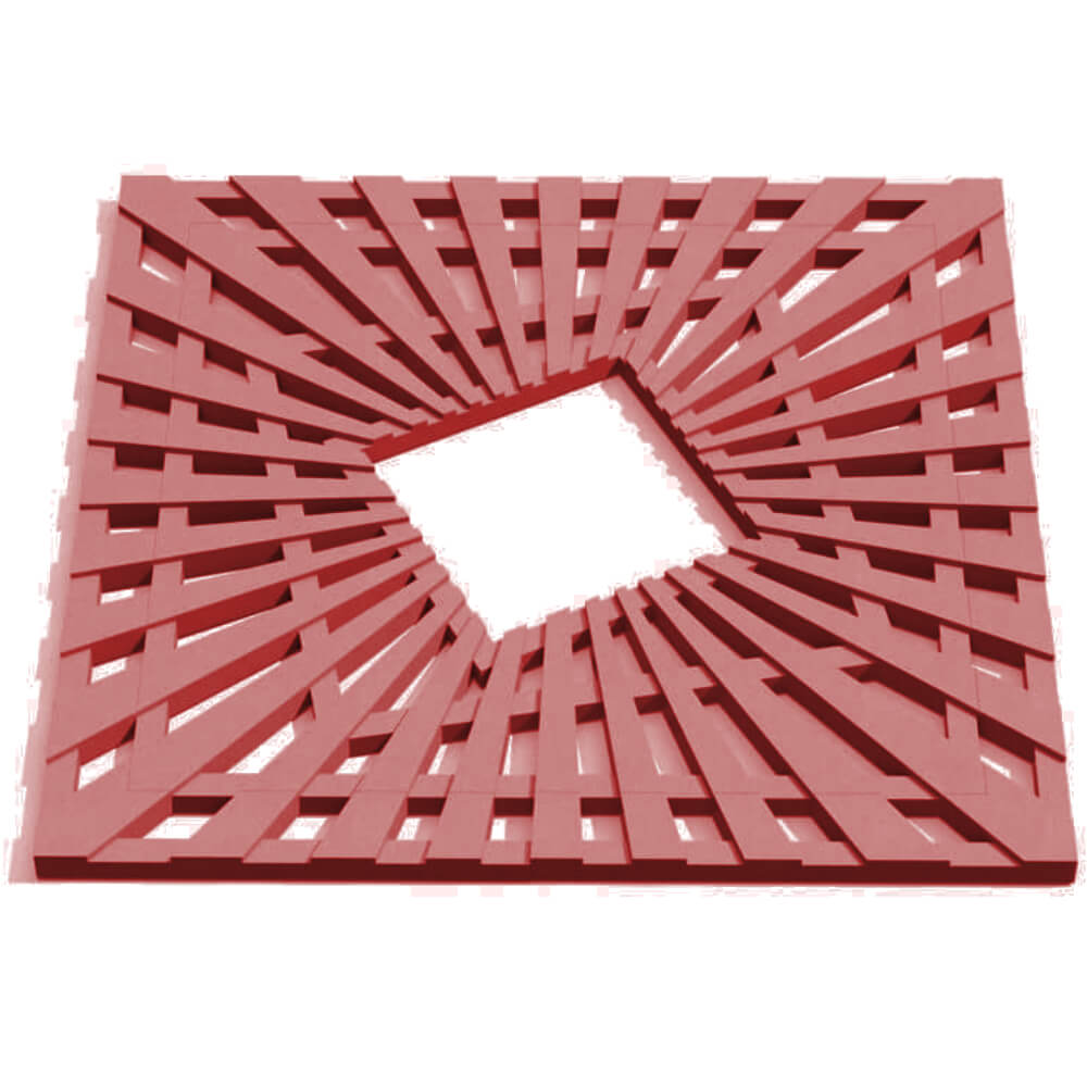 Приствольная решетка для дерева ZKING ATMOSPHERE 1.2х1.2м Красная Сосновый Бор фото