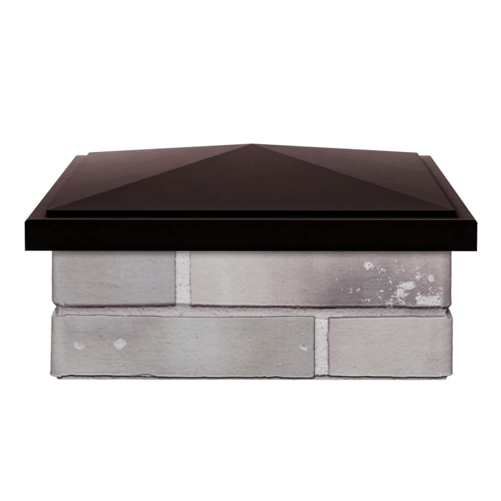 Колпак Zking БонаМоно Коричневый на столб 1.5х1.5 кирпича (385х385, 400х400мм) Сосновый Бор фото