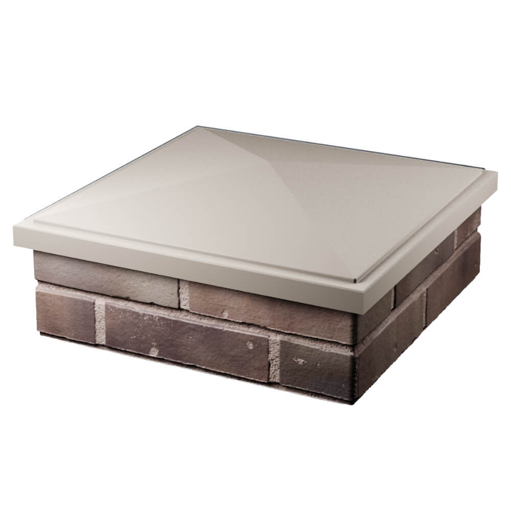 Колпак Zking БонаМоно Бежевый на столб 2х2 кирпича (515х515, 530х530мм) в Сосновый Бор фото