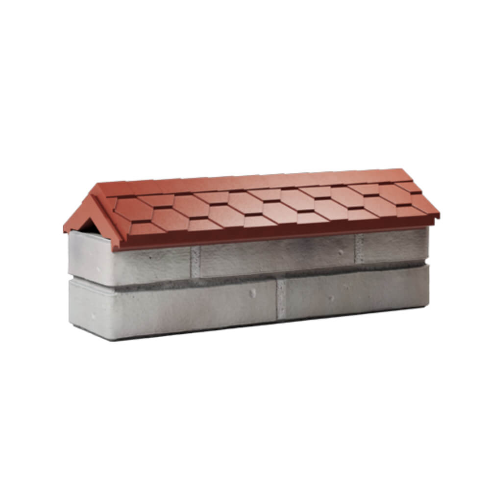 Парапет Zking Эверест Красный с посадкой на 0.5 кирпича (130мм) Сосновый Бор фото