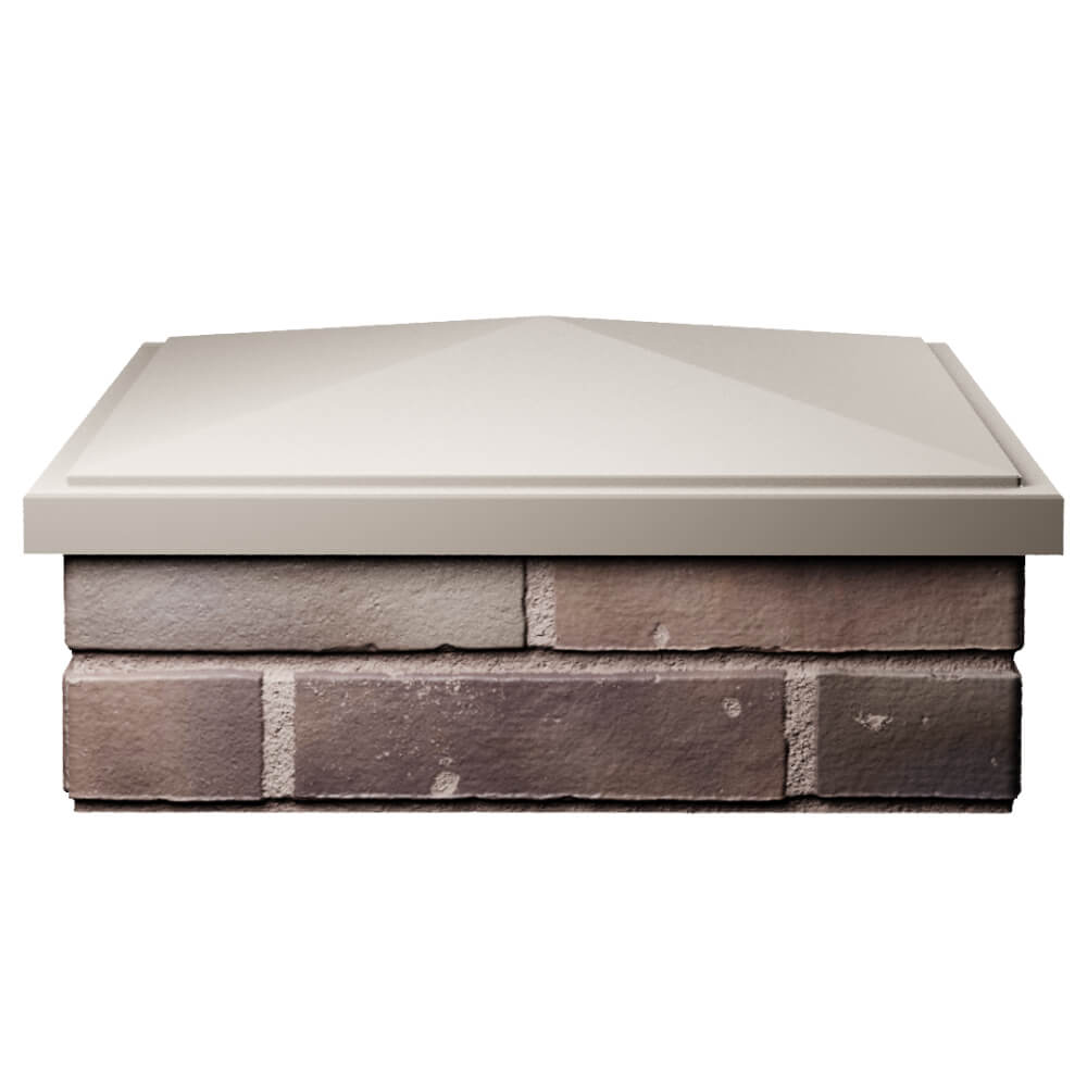 Колпак Zking БонаМоно Бежевый на столб 2х2 кирпича (515х515, 530х530мм) Сосновый Бор фото