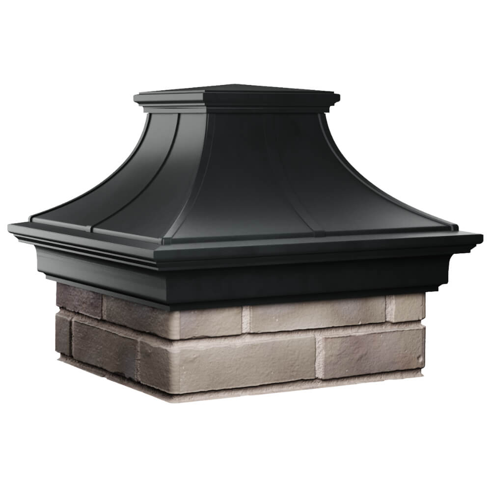 Колпак Zking Монблан Премиум Черный на столб 1.5х1.5 кирпича (385х385мм) в Сосновый Бор фото