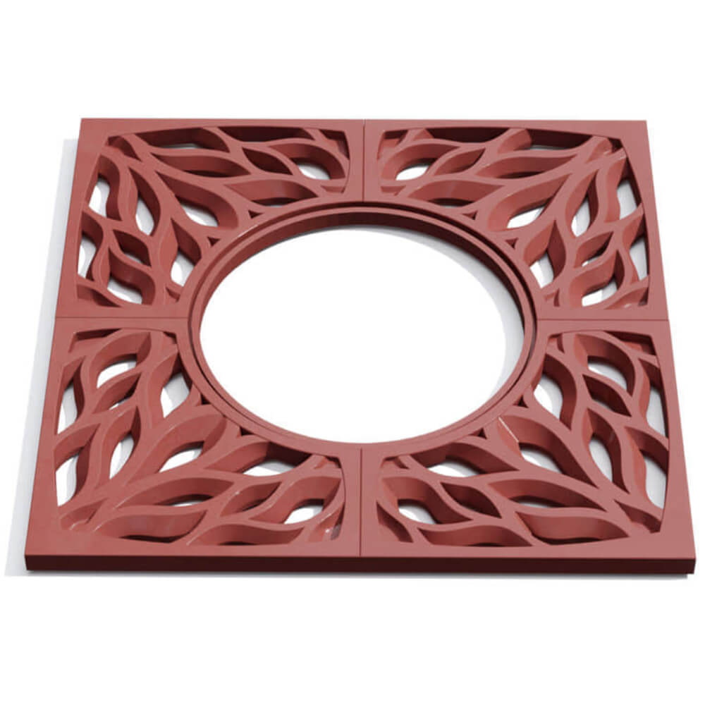 Приствольная решетка для дерева ZKING CRUST 1.2х1.2м Красная Сосновый Бор фото