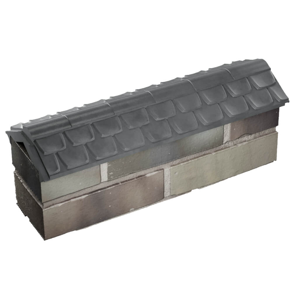 Парапет Zking Эльбрус Серый с посадкой на 0.5 кирпича (130мм) в Сосновый Бор фото