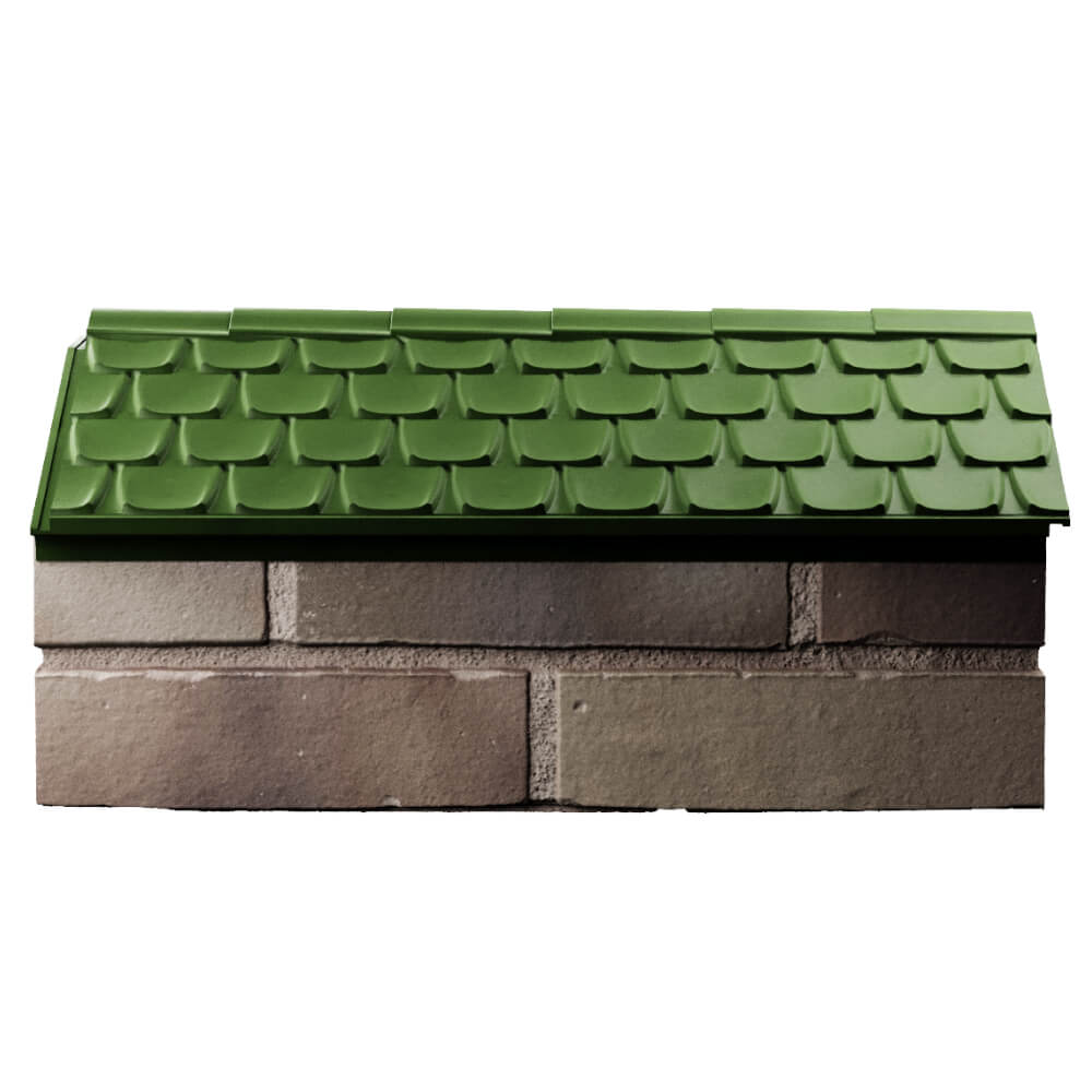 Парапет Zking Эльбрус Зеленый с посадкой на 1 кирпич (255мм) в Сосновый Бор фото