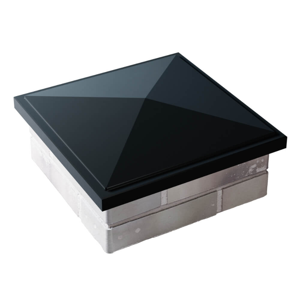 Колпак Zking БонаМоно Черный на столб 1.5х1.5 кирпича (385х385, 400х400мм) в Сосновый Бор фото