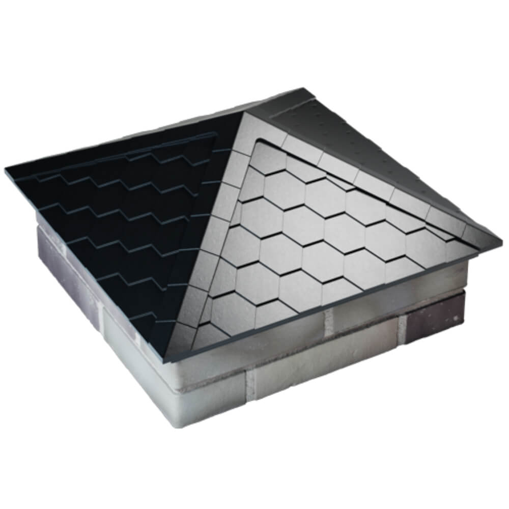 Колпак Zking Эверест Черный на столб 2х2 кирпича (535х535мм) Сосновый Бор фото