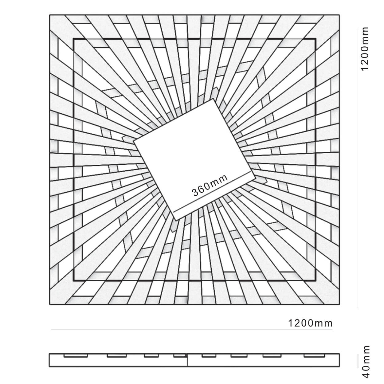 Приствольная решетка для дерева ZKING ATMOSPHERE 1.2х1.2м Черная в Сосновый Бор фото