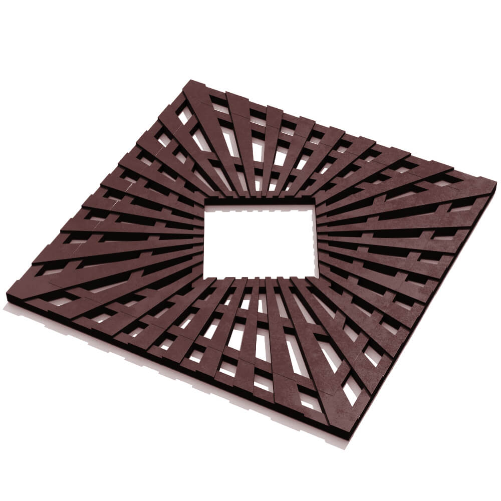 Приствольная решетка для дерева ZKING ATMOSPHERE 1.2х1.2м Коричневая в Сосновый Бор фото