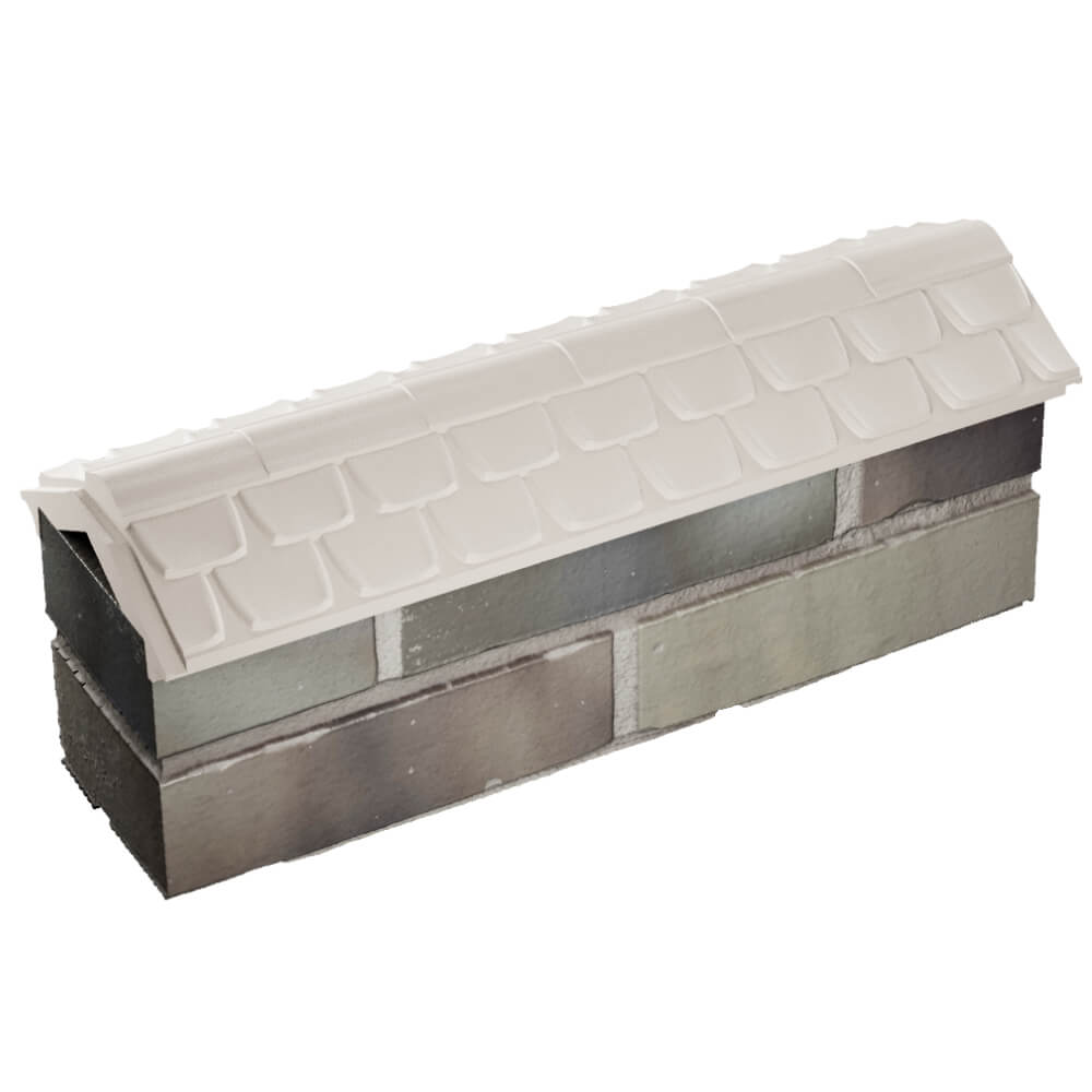 Парапет Zking Эльбрус Бежевый с посадкой на 0.5 кирпича (130мм) в Сосновый Бор фото