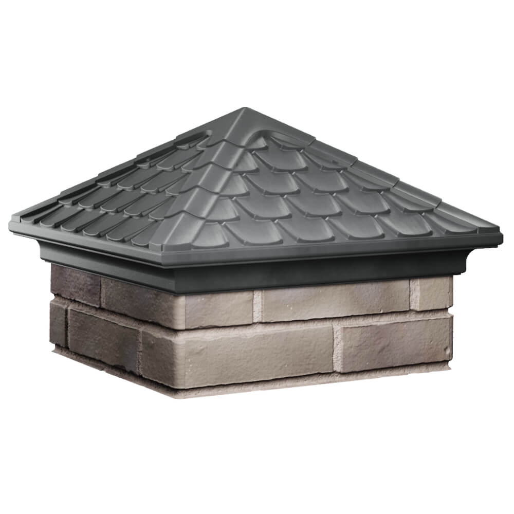 Колпак Zking Эльбрус Серый на столб 1.5х1.5 кирпича (385х385мм) в Сосновый Бор фото