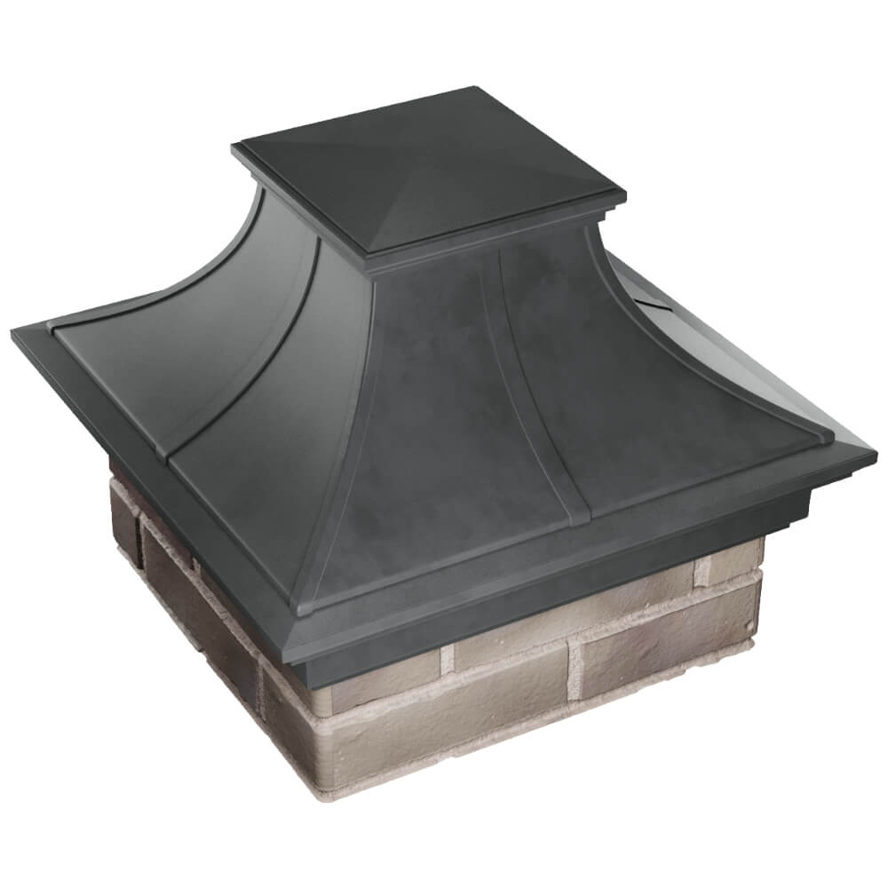 Колпак Zking Монблан Премиум Серый на столб 1.5х1.5 кирпича (385х385мм) в Сосновый Бор фото