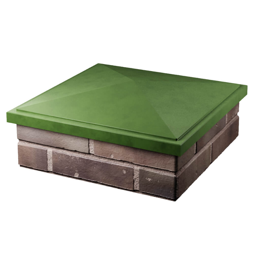 Колпак Zking БонаМоно Зеленый на столб 2х2 кирпича (515х515, 530х530мм) в Сосновый Бор фото