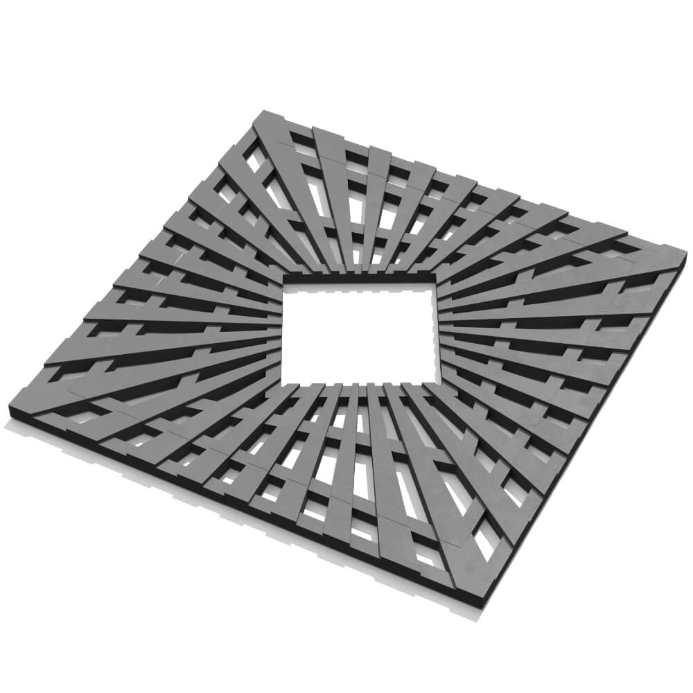 Приствольная решетка для дерева ZKING ATMOSPHERE 1.2х1.2м Серая в Сосновый Бор фото