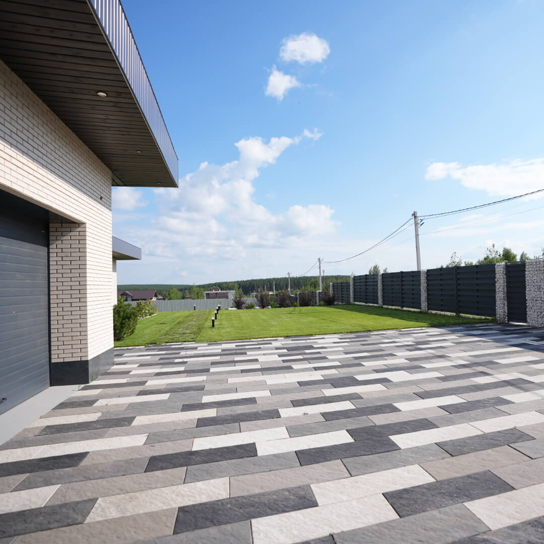 Шаговая плита STONE Светлая Галька 990х330х55мм в Сосновый Бор фото