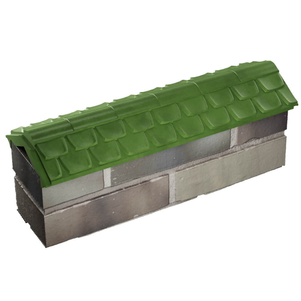 Парапет Zking Эльбрус Зеленый с посадкой на 0.5 кирпича (130мм) в Сосновый Бор фото